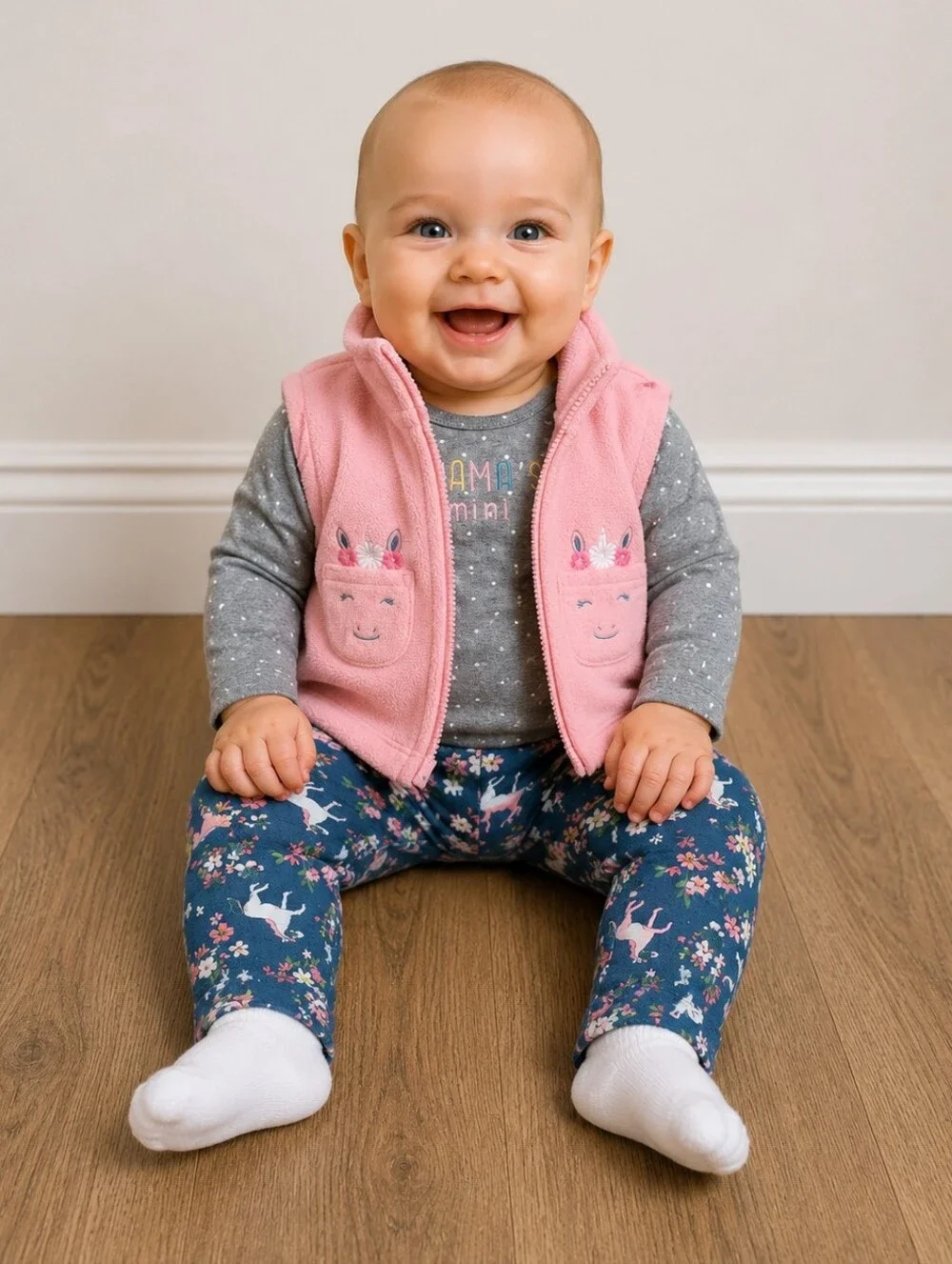 Carter's 6m Unicorn Fleece Vest Outfit